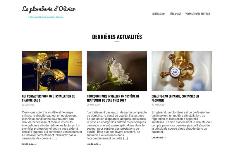 La plomberie d'Olivier - Faites appel à un plombier sérieux